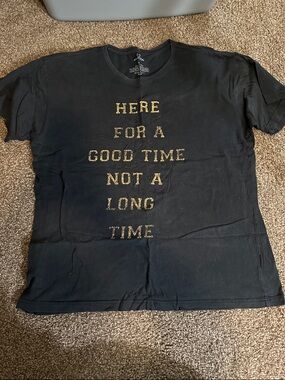 Brixton Women’s Oversized Here For A Good Time Tshirt, Size L